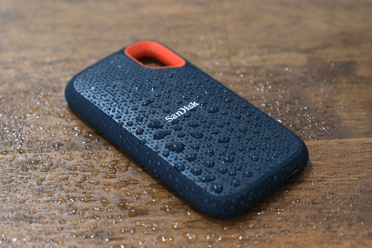 SanDisk Extreme Portable SSD E61 防滴防塵仕様