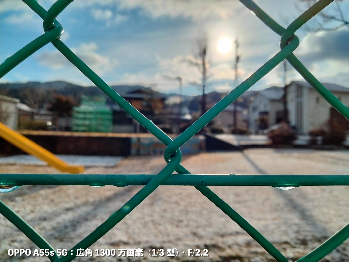 OPPO A55s 5G 広角カメラ 背景のボケ味