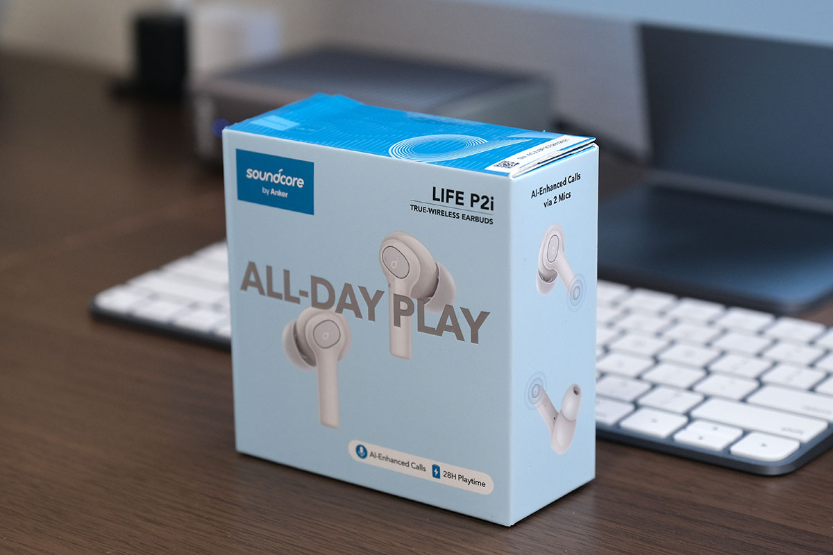 Soundcore Life P2iのパッケージデザイン