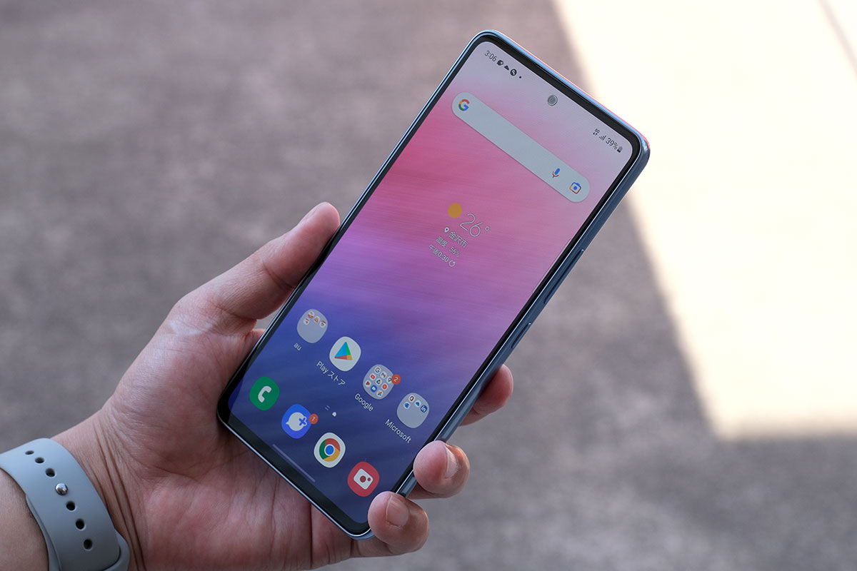 Galaxy A53 正面デザイン