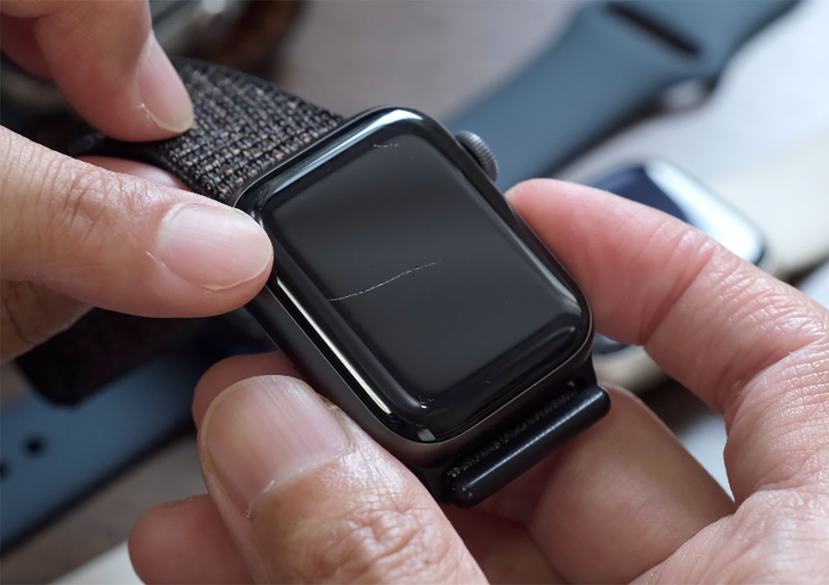 Apple Watch ブロック塀に注意