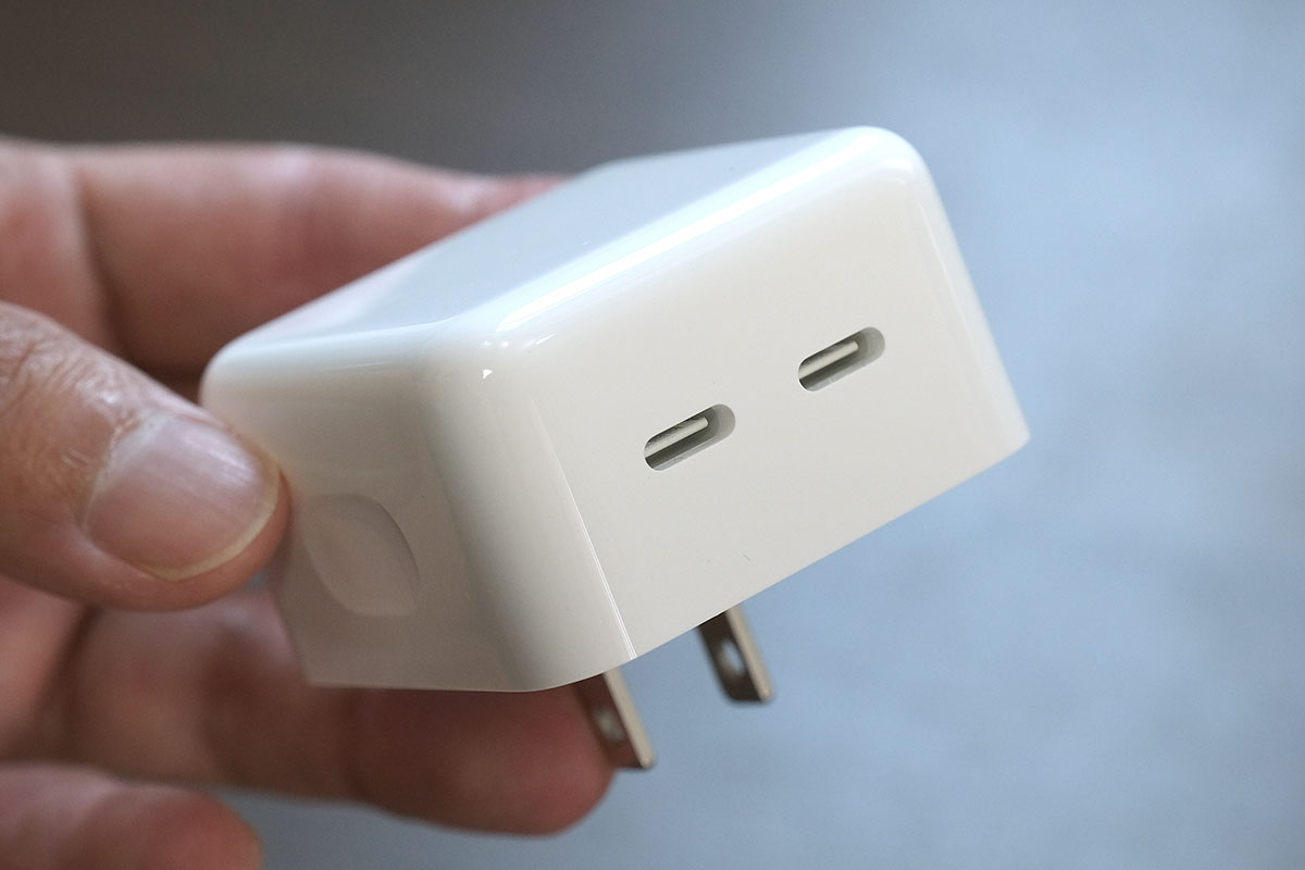 Apple 35W デュアルUSB-C コンパクト電源アダプタ 2ポート搭載