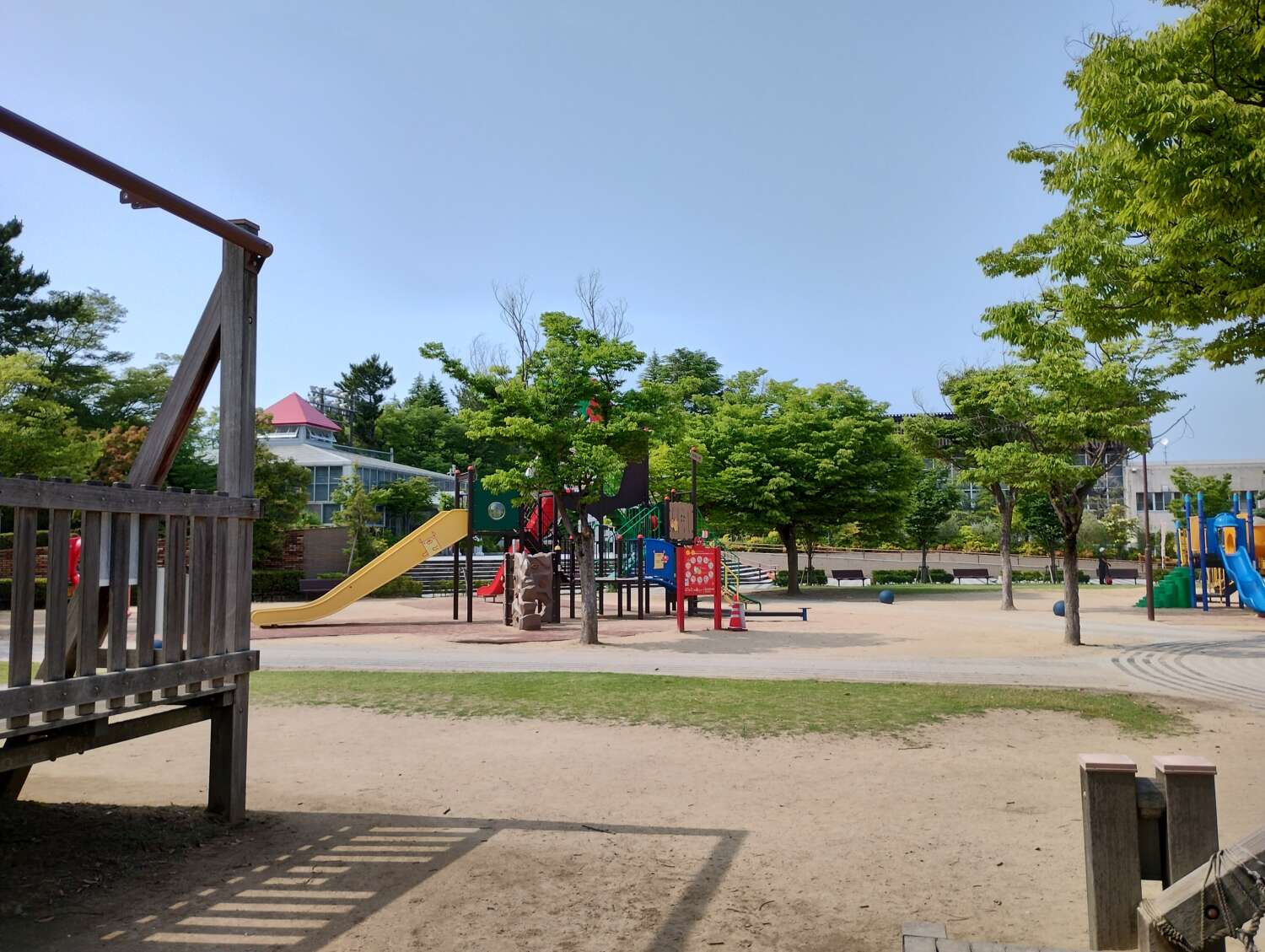 moto g52j 5G 広角カメラで公園を撮影