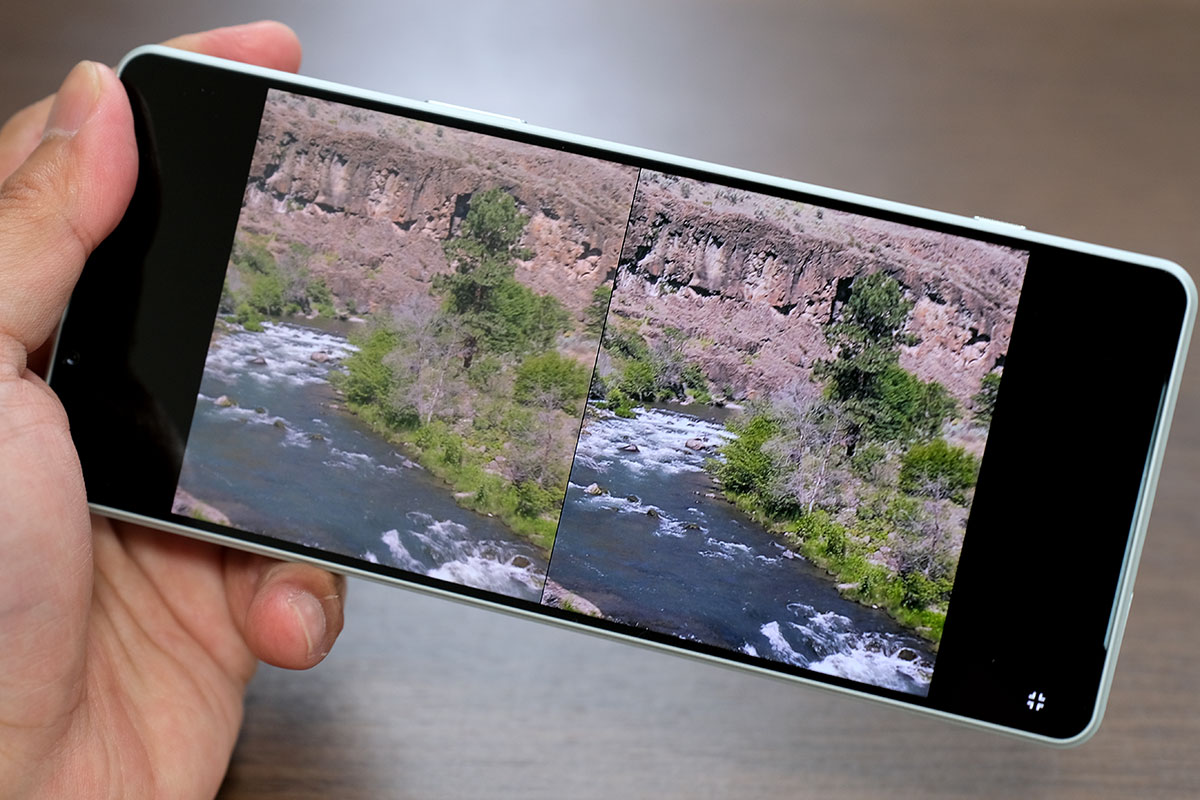 Xperia 1 IV 4Kアップスケーリング