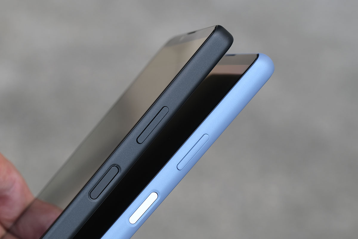 Xperia 10 IVと10 III サイドフレームの違い