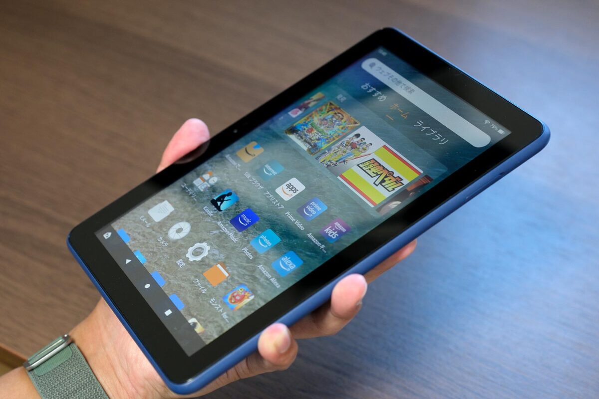 Fire HD 8(2022)の正面デザイン
