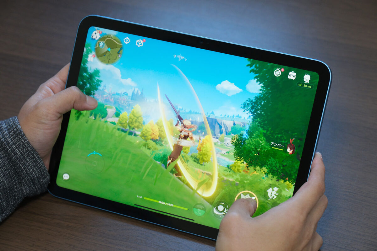 iPad(第10世代)横向きスピーカー