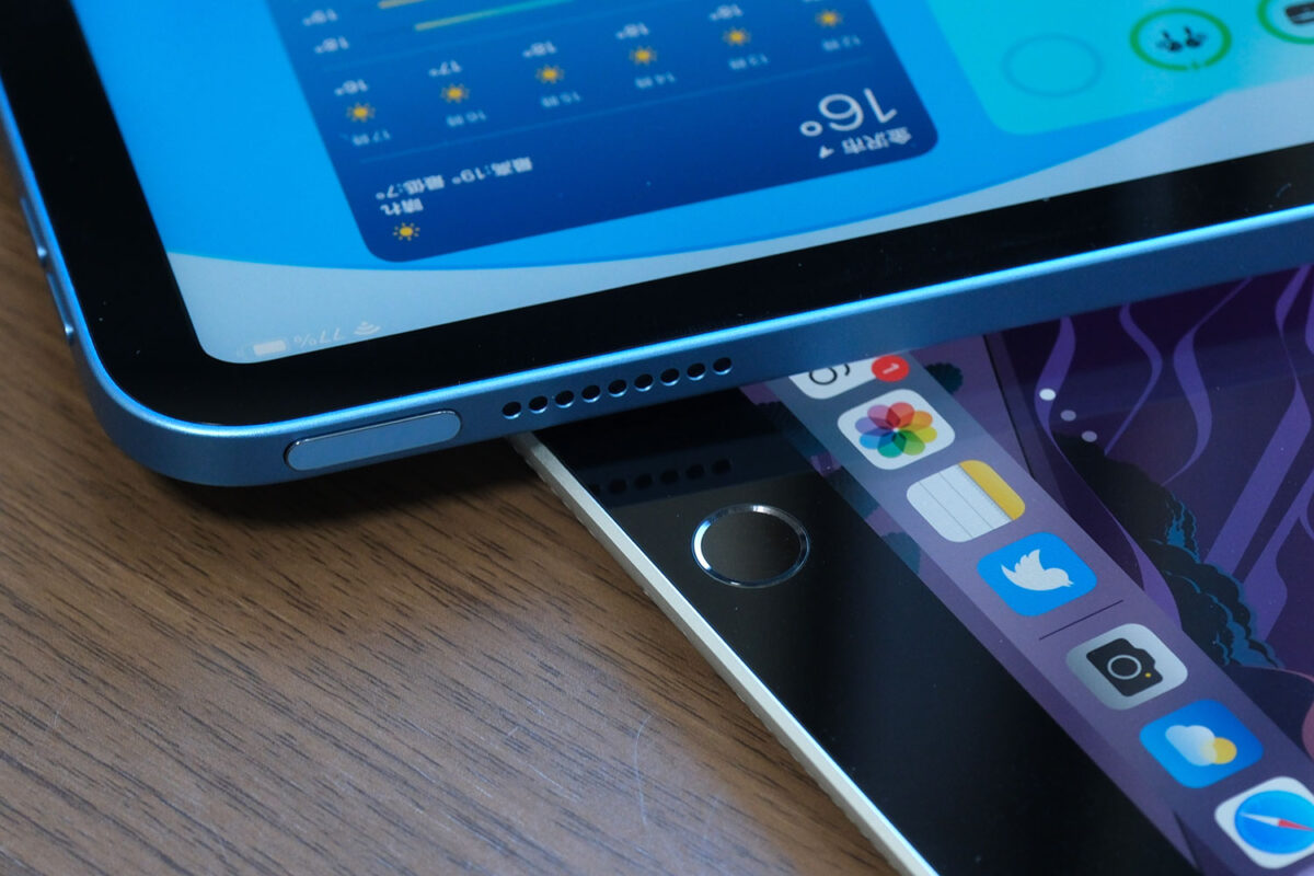 iPad(第10世代)と(第9世代)のTouch ID