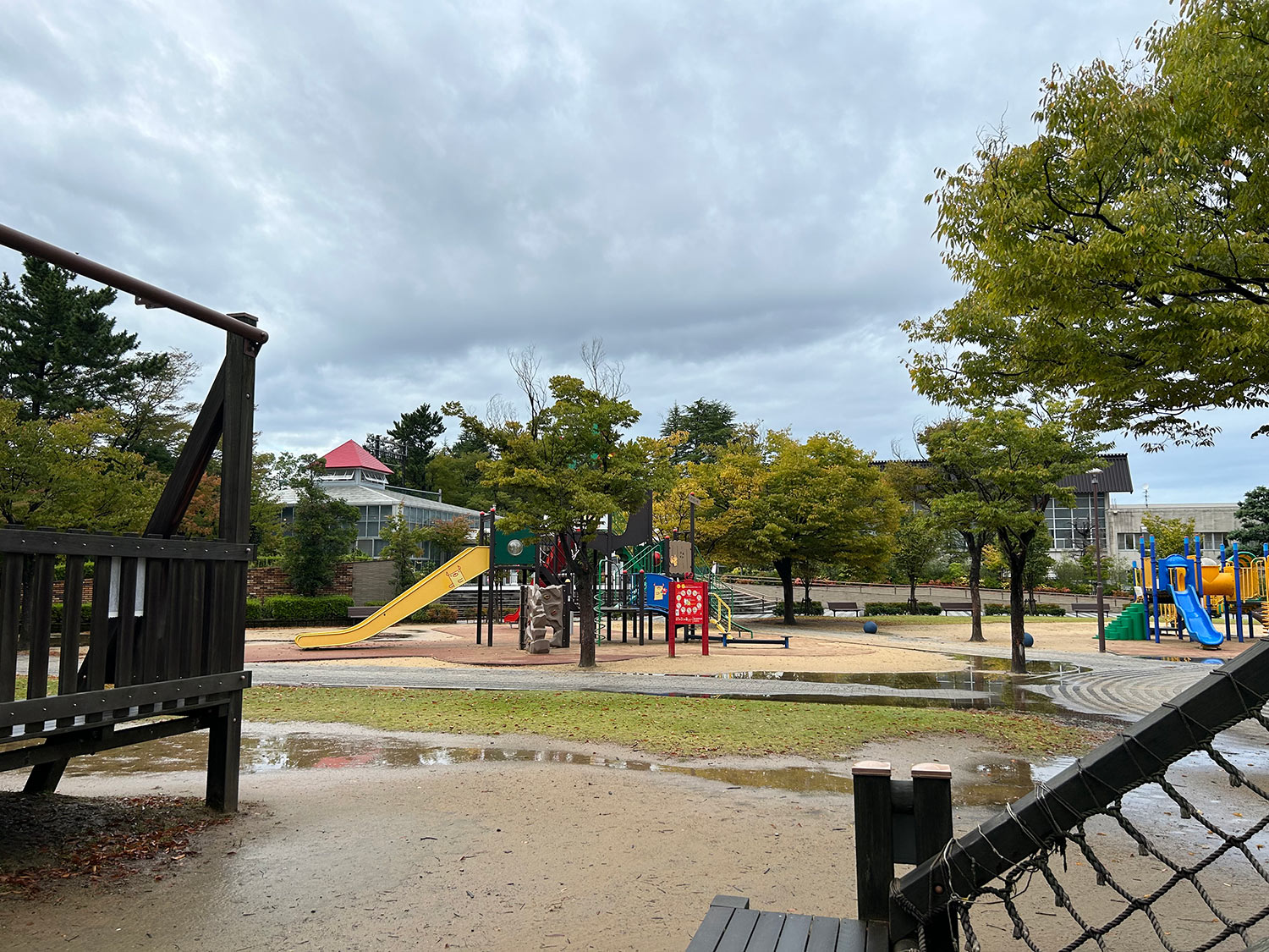 iPhone 14 Plus 広角カメラで公園を撮影