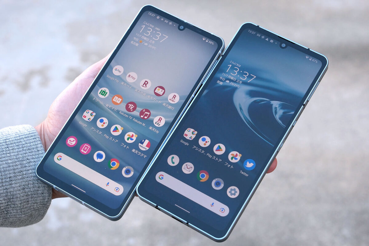 sense7・sense6 正面デザイン比較