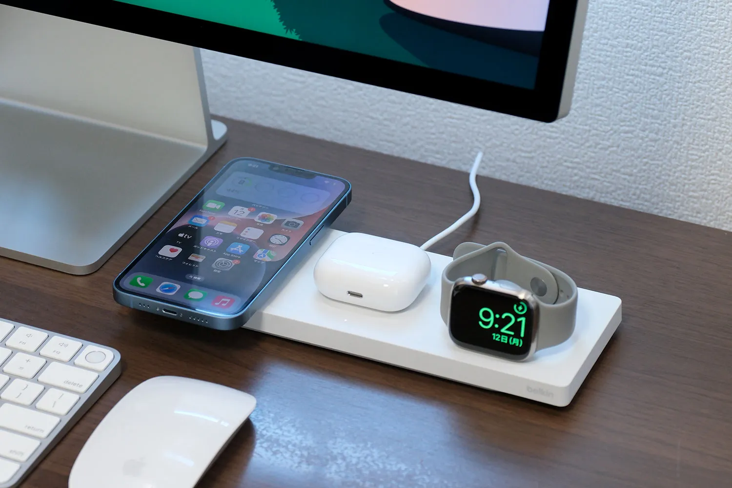 Belkin BOOST↑CHARGE PRO 3-in-1 Wireless Charging Pad with MagSafe