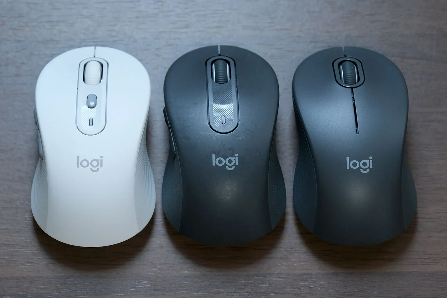 Logicool M750、M650、M550 正面比較