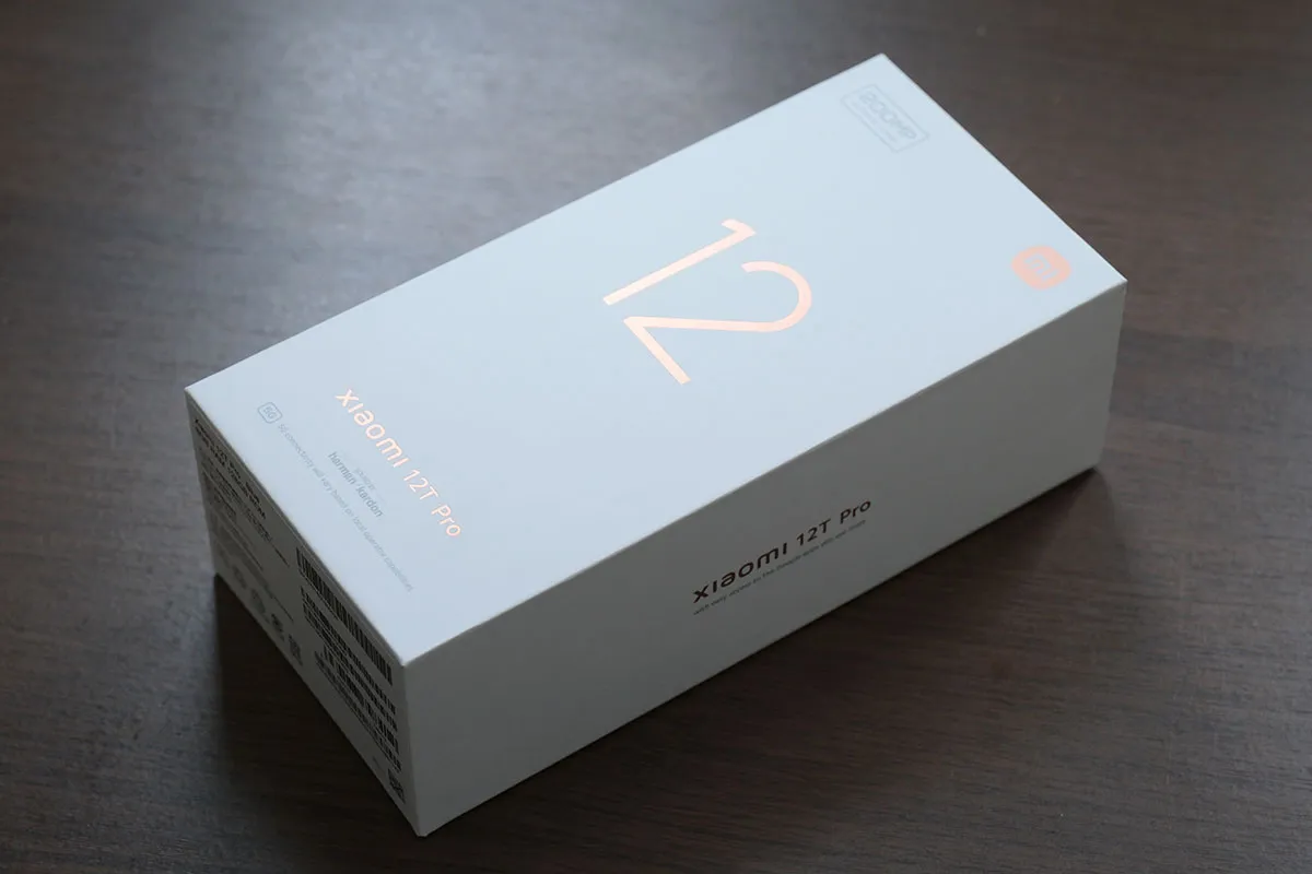 Xiaomi 12T Pro パッケージ