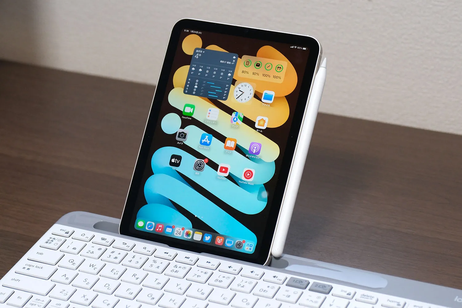 Logicool K580 + iPad mini 6 縦置き