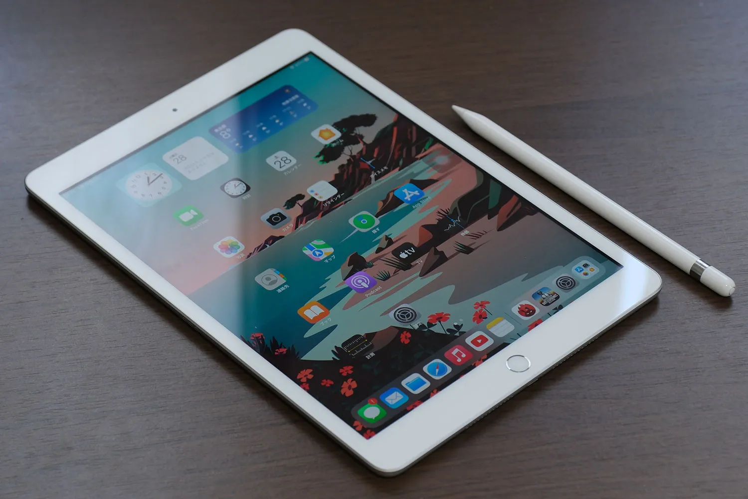 iPad(第8世代)ベゼルが白色