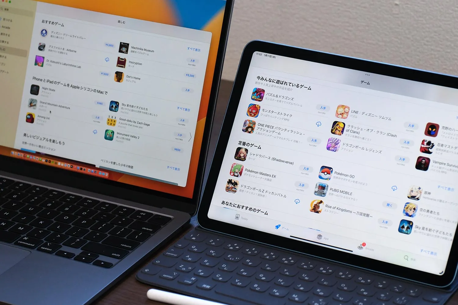 MacとiPadのゲームラインナップ