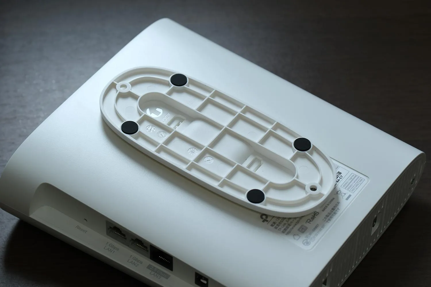 RE900XD 背面部分にスタンド取り付け