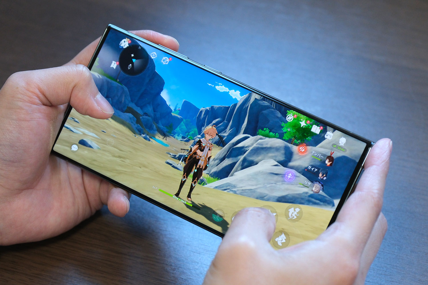 Galaxy S23 Ultra 原神を最高画質でプレイ