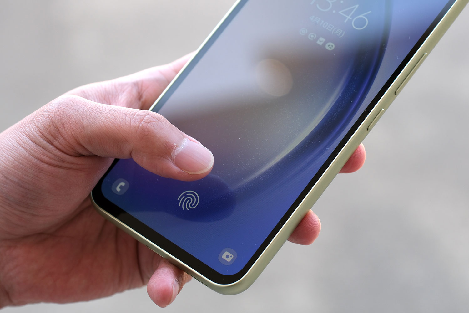 Galaxy A54 5G 画面内指紋認証