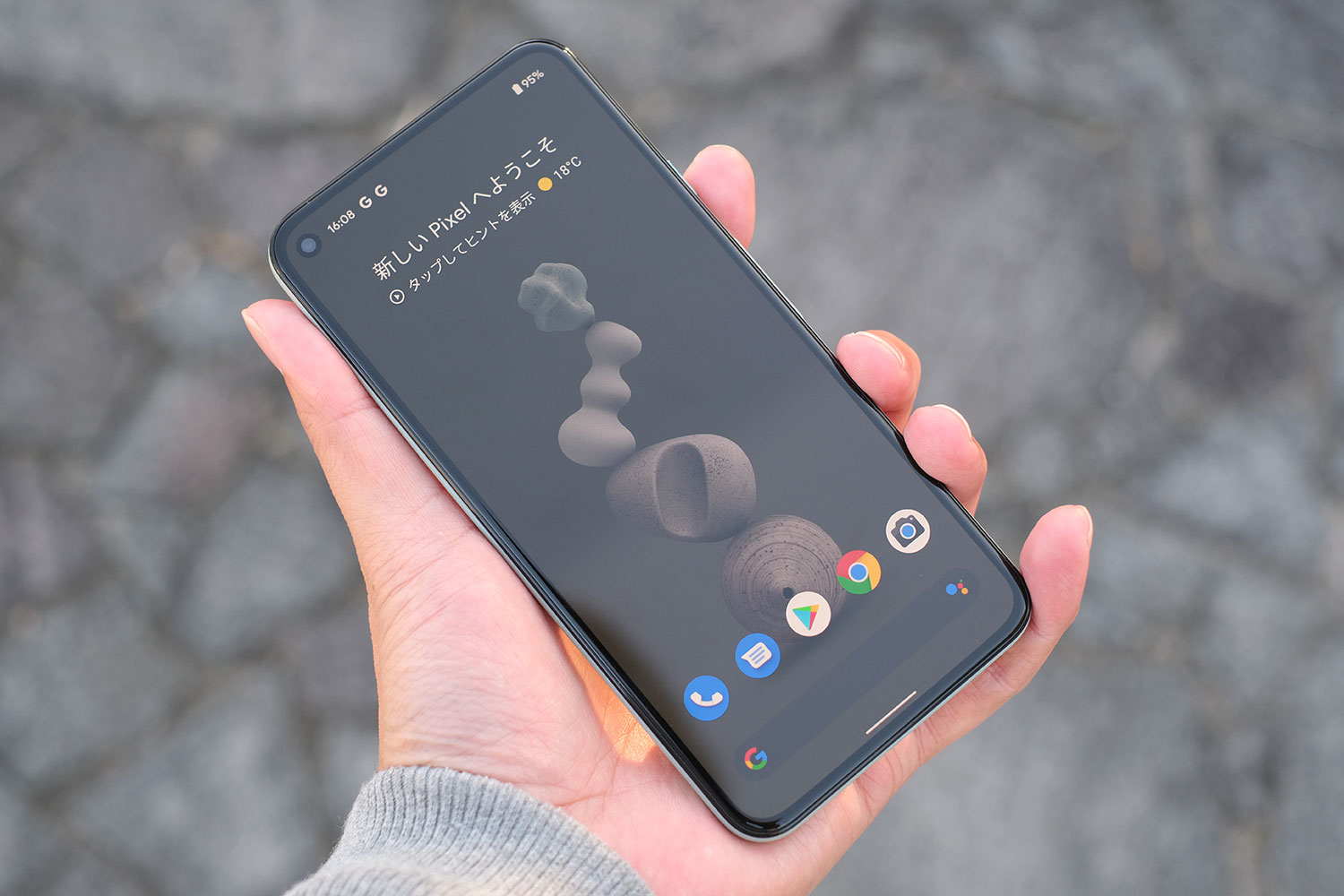 Pixel 5 正面デザイン