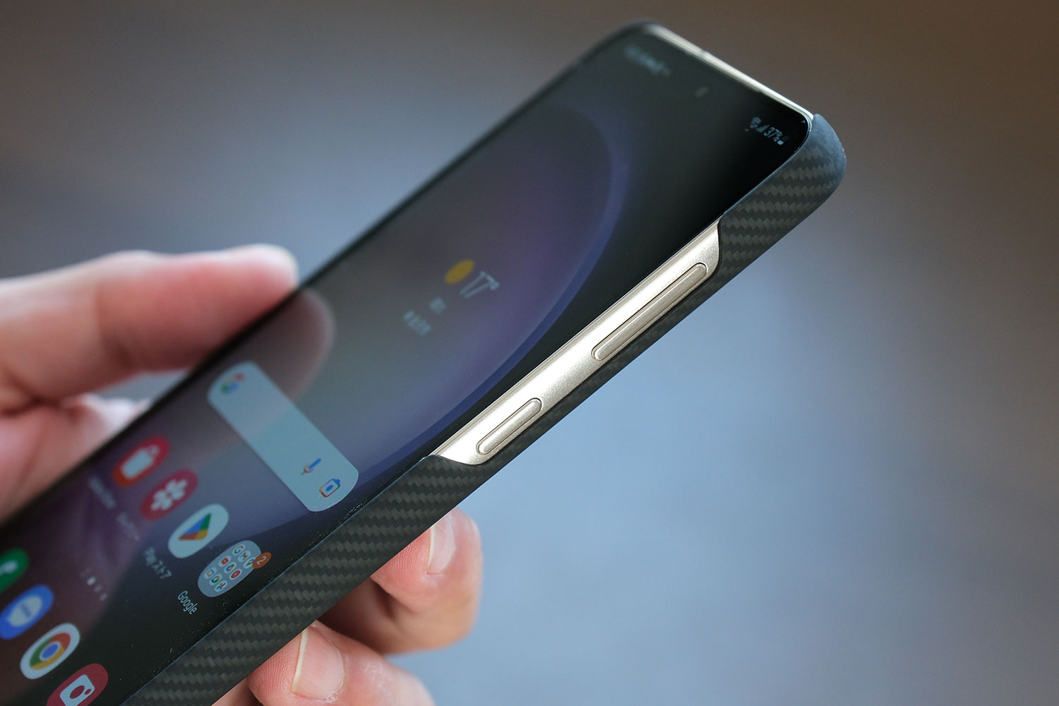 MagEZ Case3 for Galaxy S23 操作ボタン部分