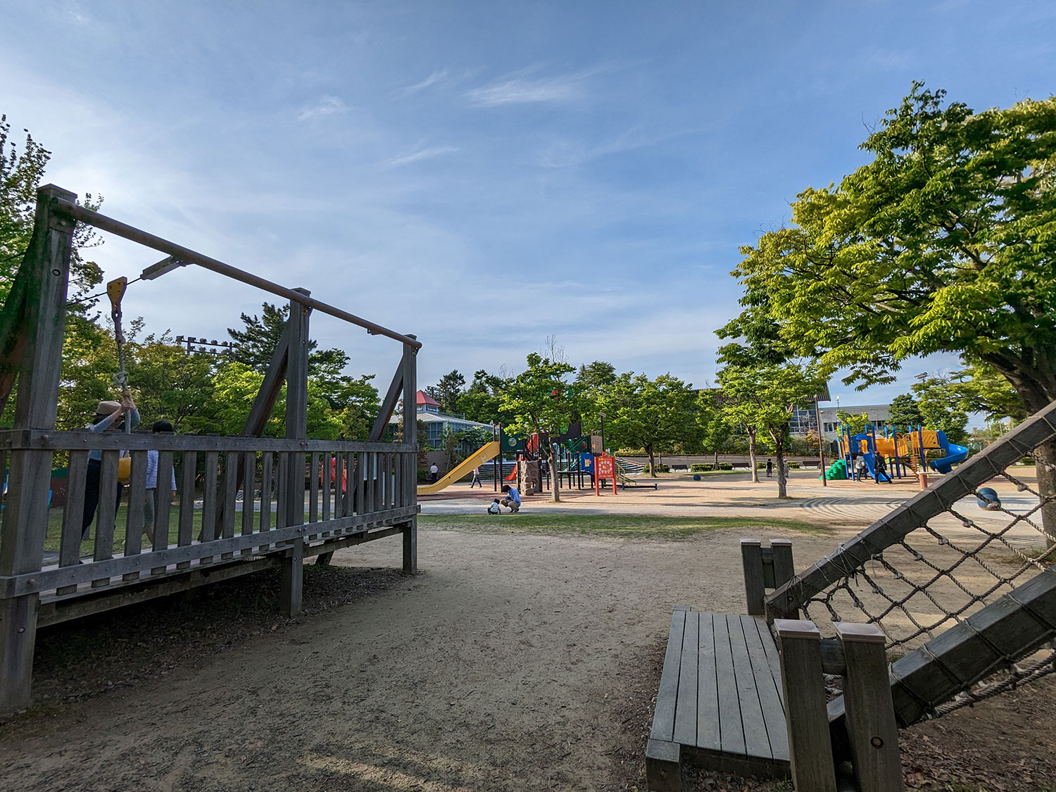 Pixel 6a 超広角カメラで公園を撮影