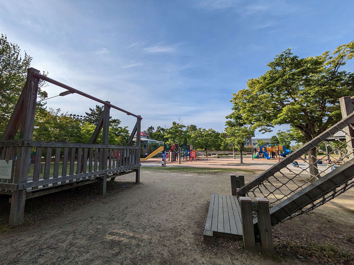 Pixel 7a 超広角カメラで公園を撮影