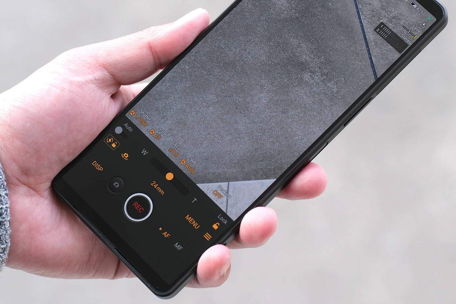 Xperia 1 V Video Pro 縦UIモード