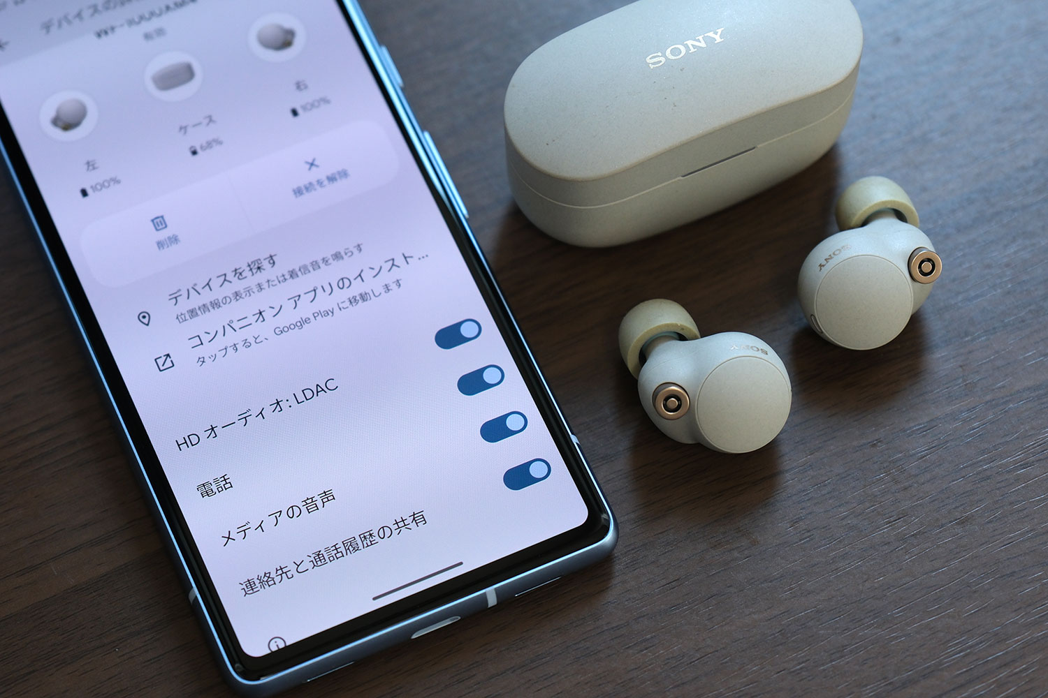 Pixel 7aとWF-1000XM4