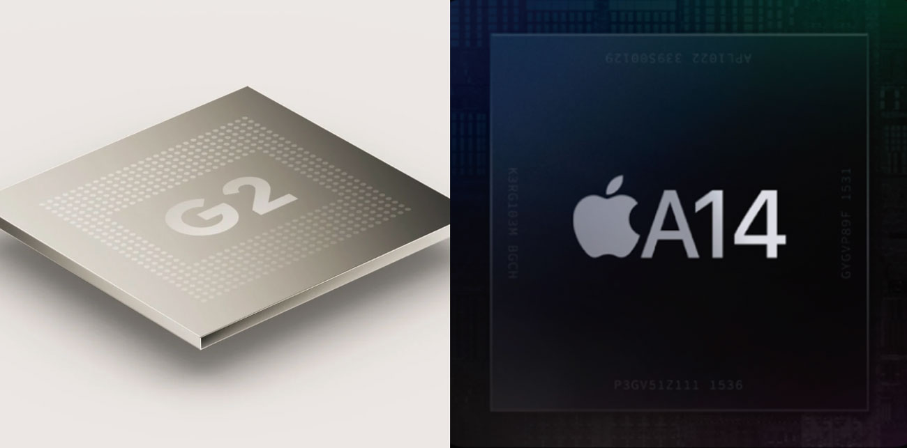 Google Tensor G2 vs A14 Bionic