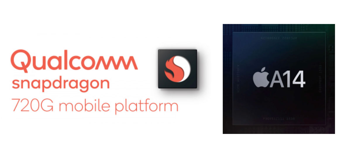 Snapdragon 720G vs A14 Bionic