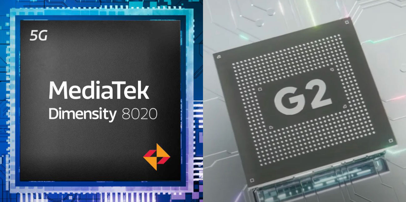 MediaTek Dimensity 8020 vs Google Tensor G2