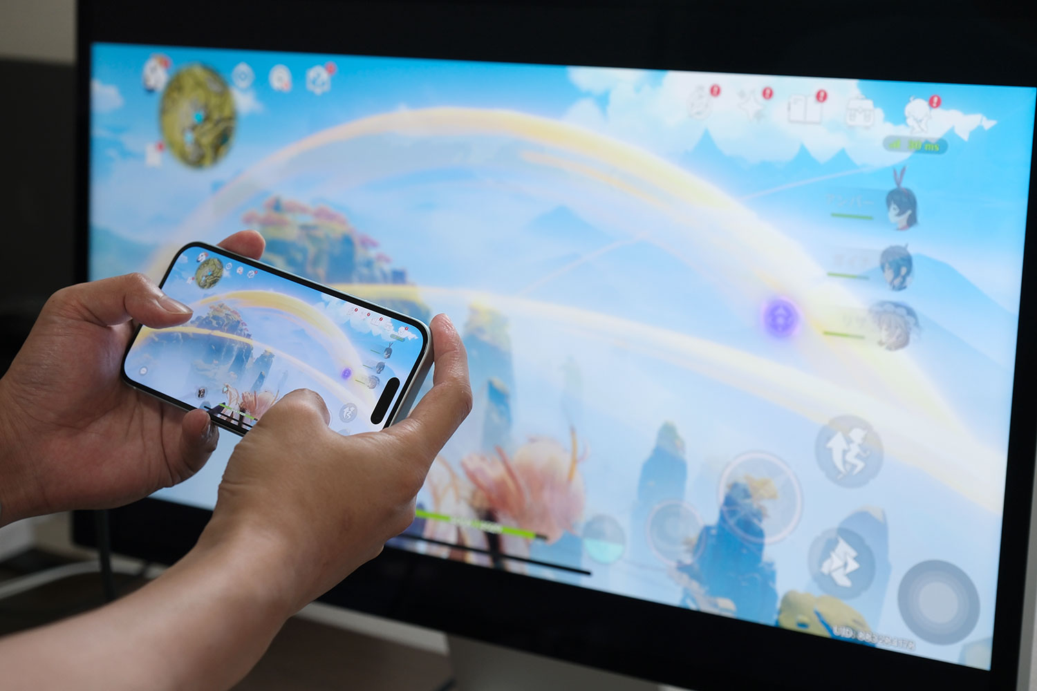 iPhone 15 外部モニターに画面を出力