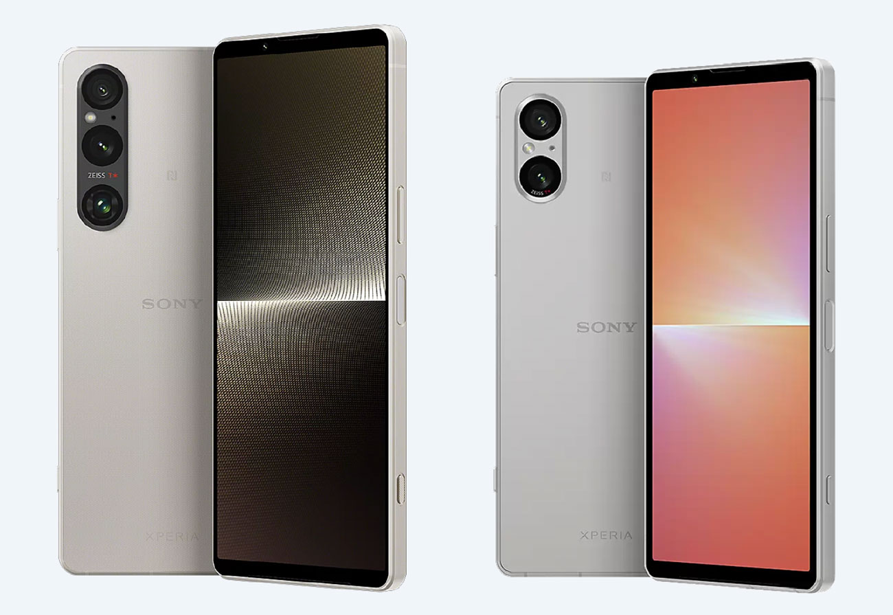 Xperia 1 V、Xperia 5 V 本体デザイン比較