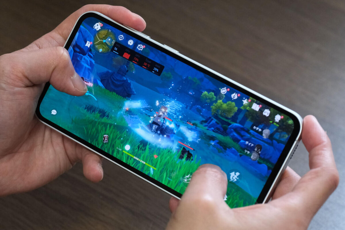 Galaxy S23 FE 原神をプレイ
