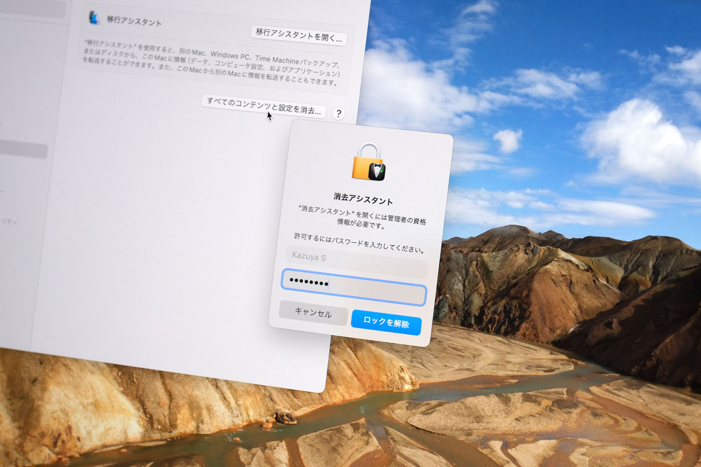 消去アシスタント