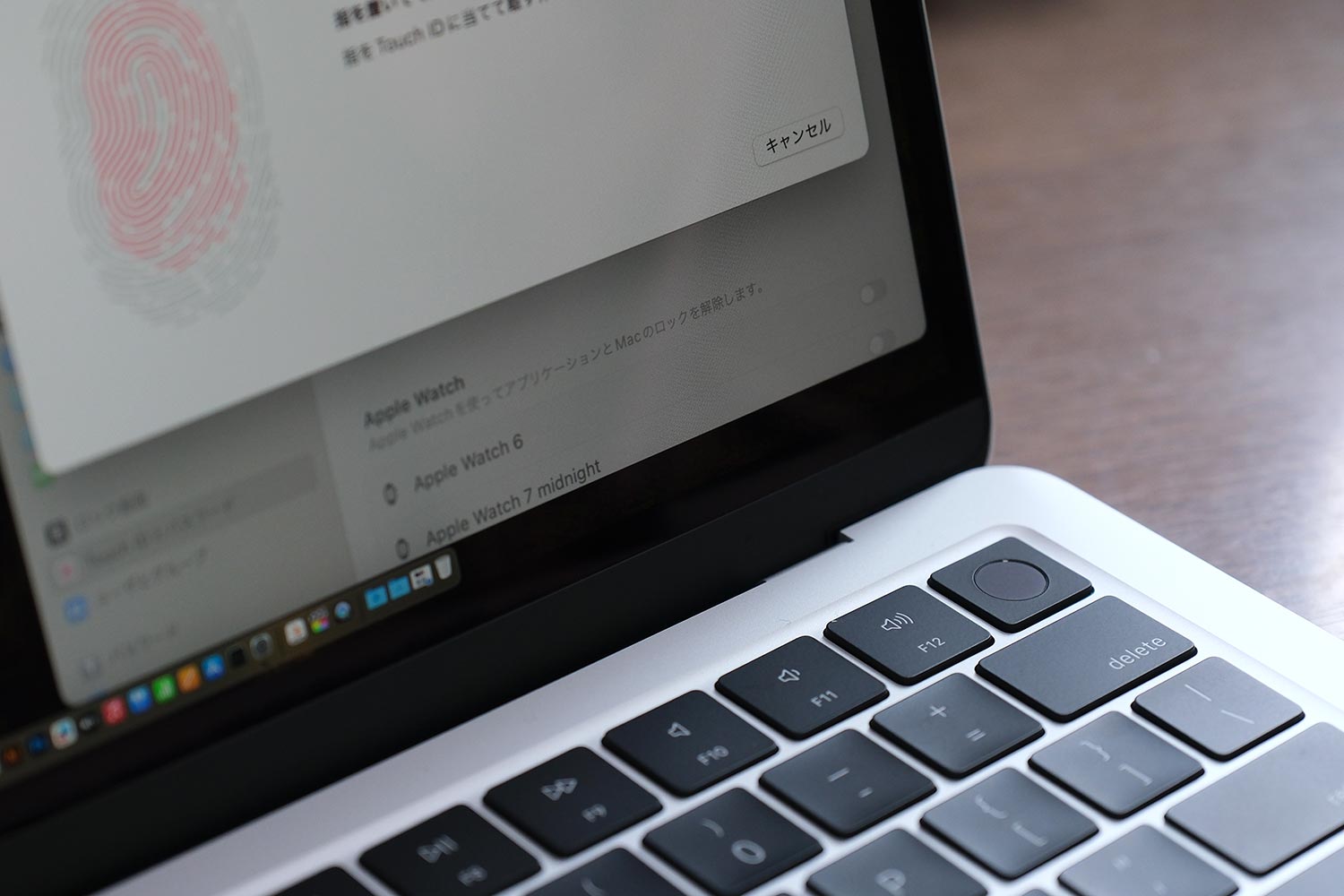 MacBook Air(M3)のTouch ID