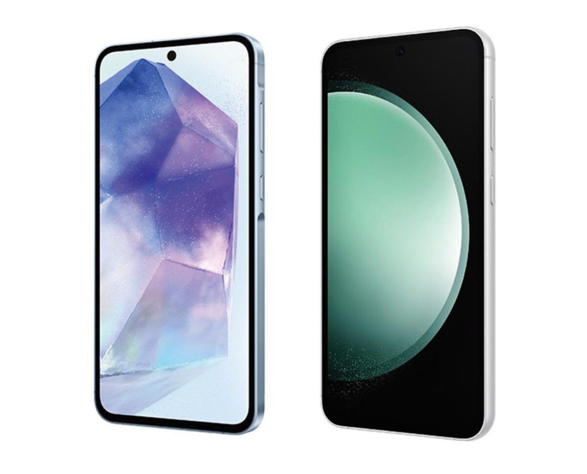 Galaxy A55 5G vs S23 FE 本体形状