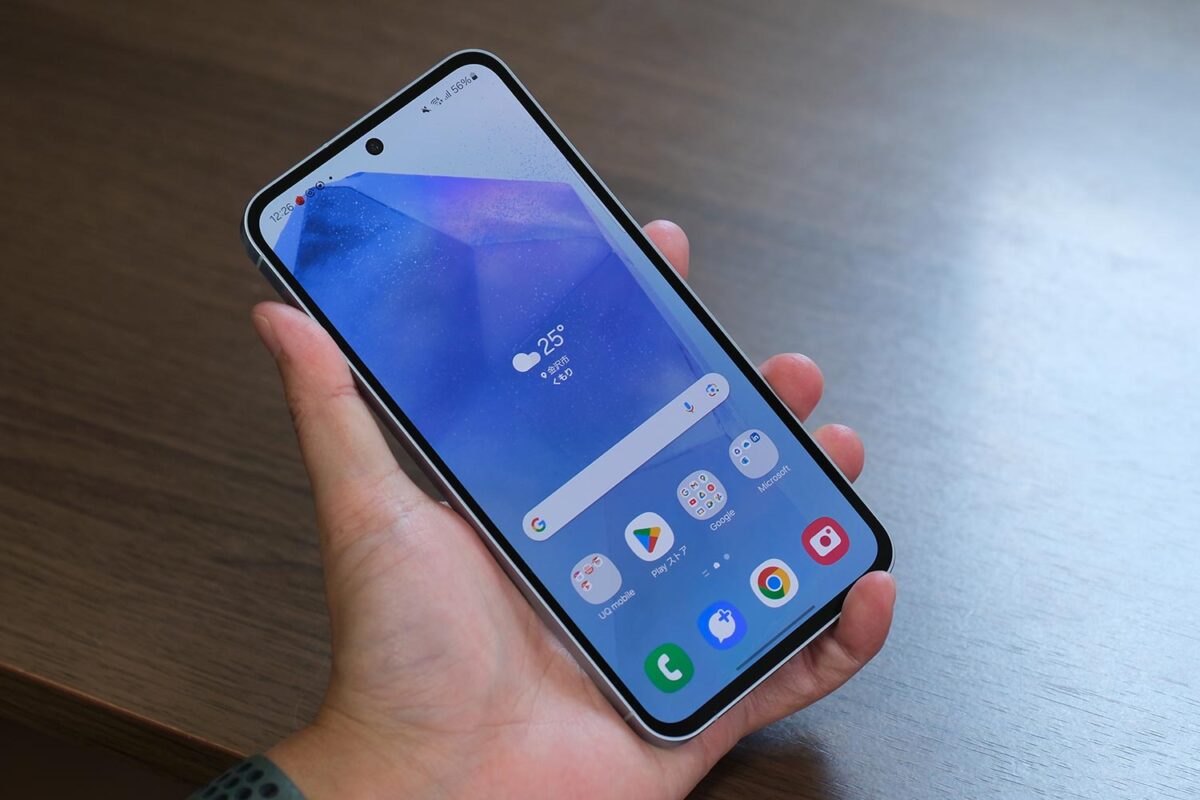 Galaxy A55 5G 正面デザイン