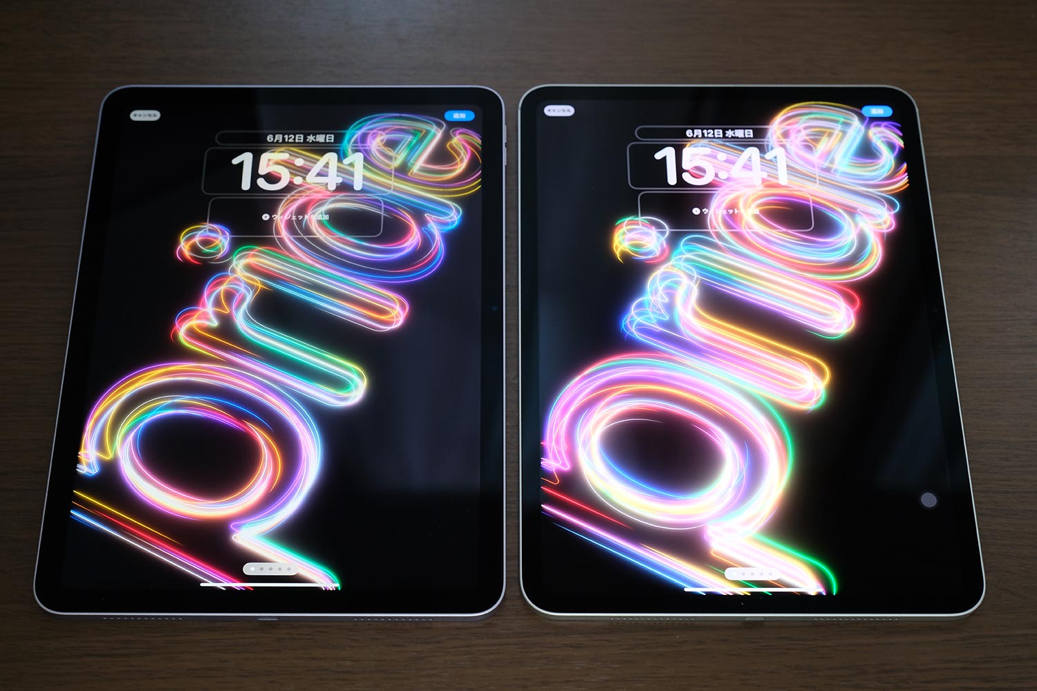 iPad Air(液晶) vs iPad Pro(有機EL)画面の明るさ比較