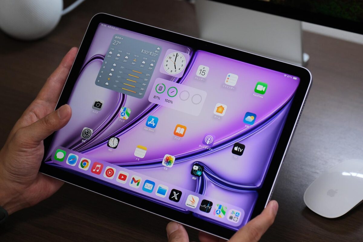 iPad Air(M2)正面デザイン