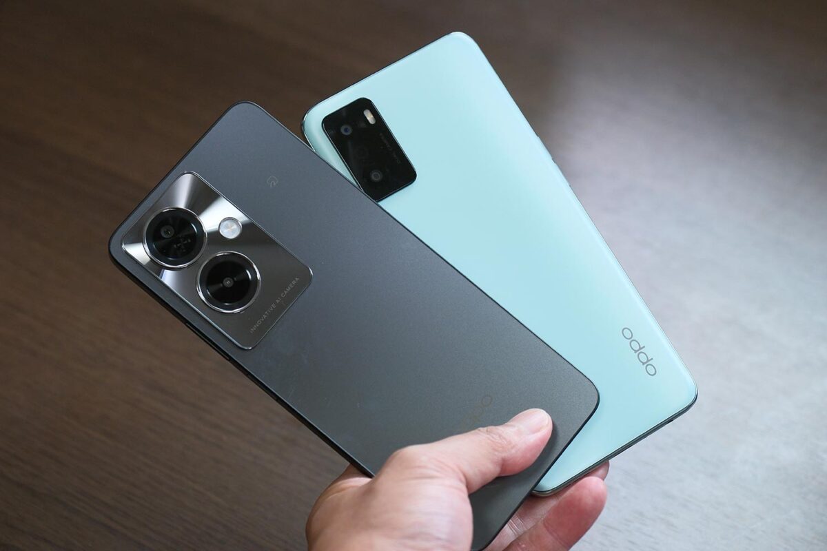 OPPO A79 vs A55s 背面パネル