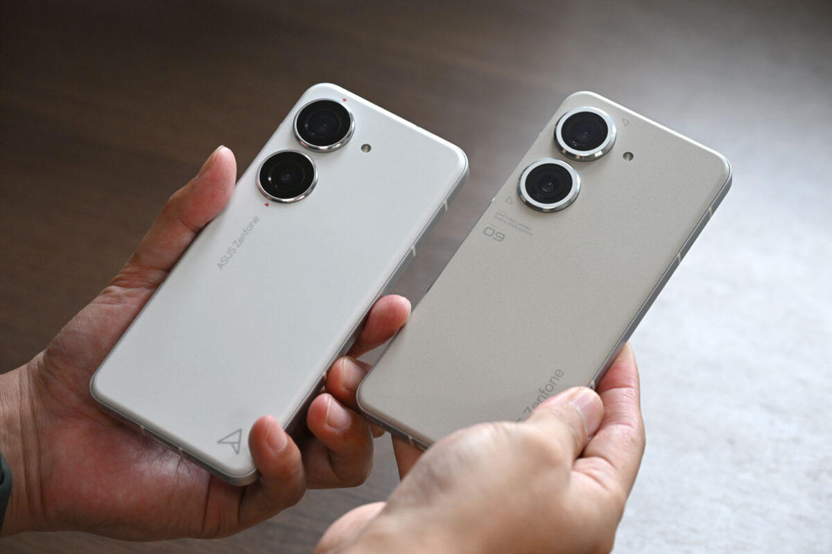 Zenfone 10 vs Zenfone 9リアパネル比較