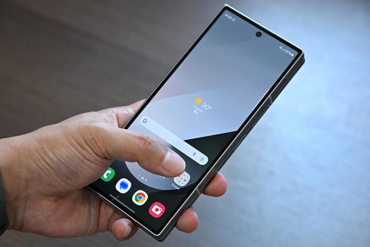 Galaxy Z Fold6 片手操作