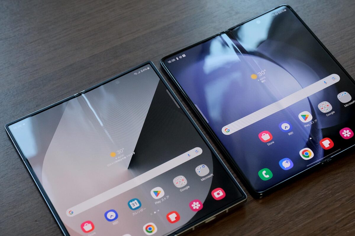 Galaxy Z Fold6 vs Galaxy Z Fold5 正面デザイン