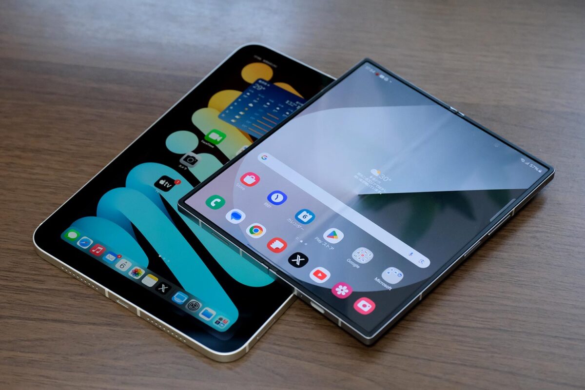 iPad mini6 vs Galaxy Z Fold6(Open)