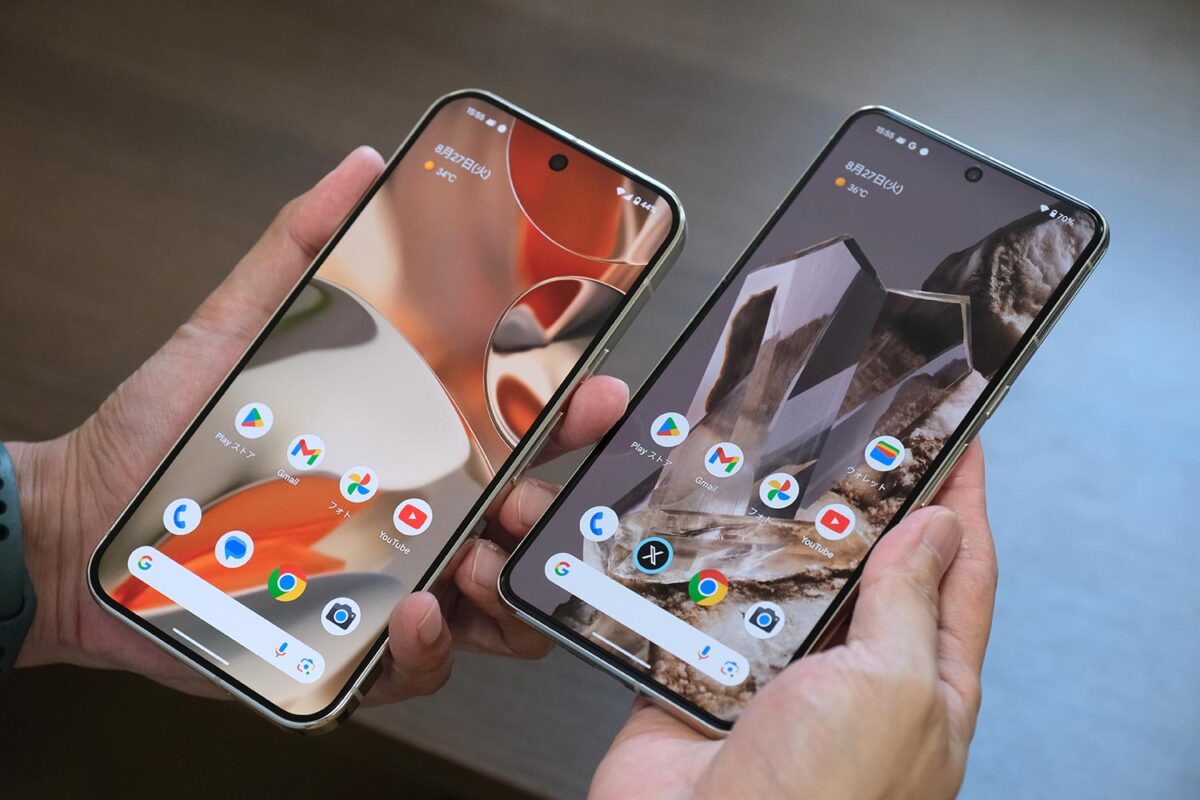 Pixel 9 Pro XL vs 8 Pro ディスプレイ
