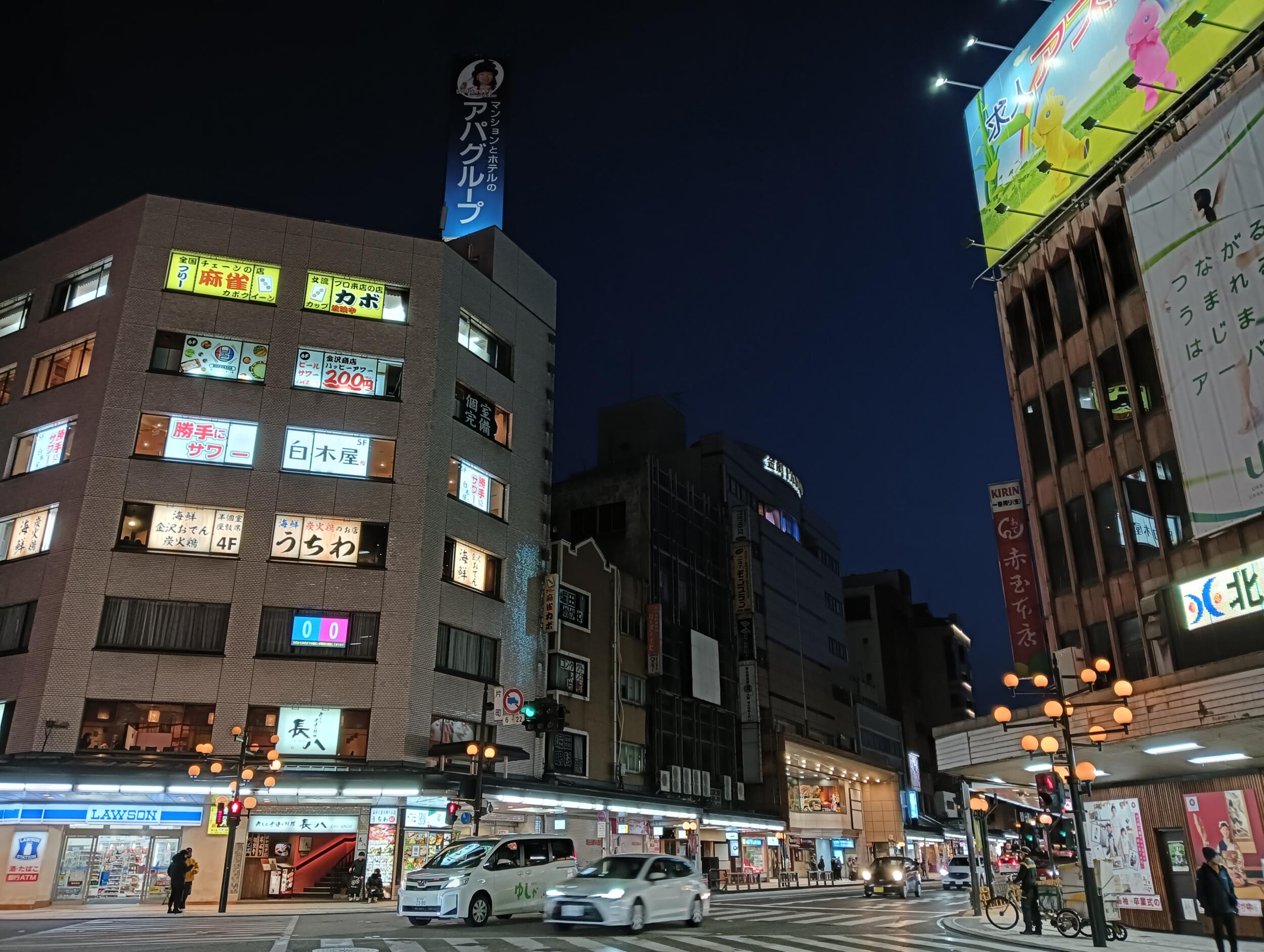 OPPO A79 5G 広角カメラ × 1:夜の街