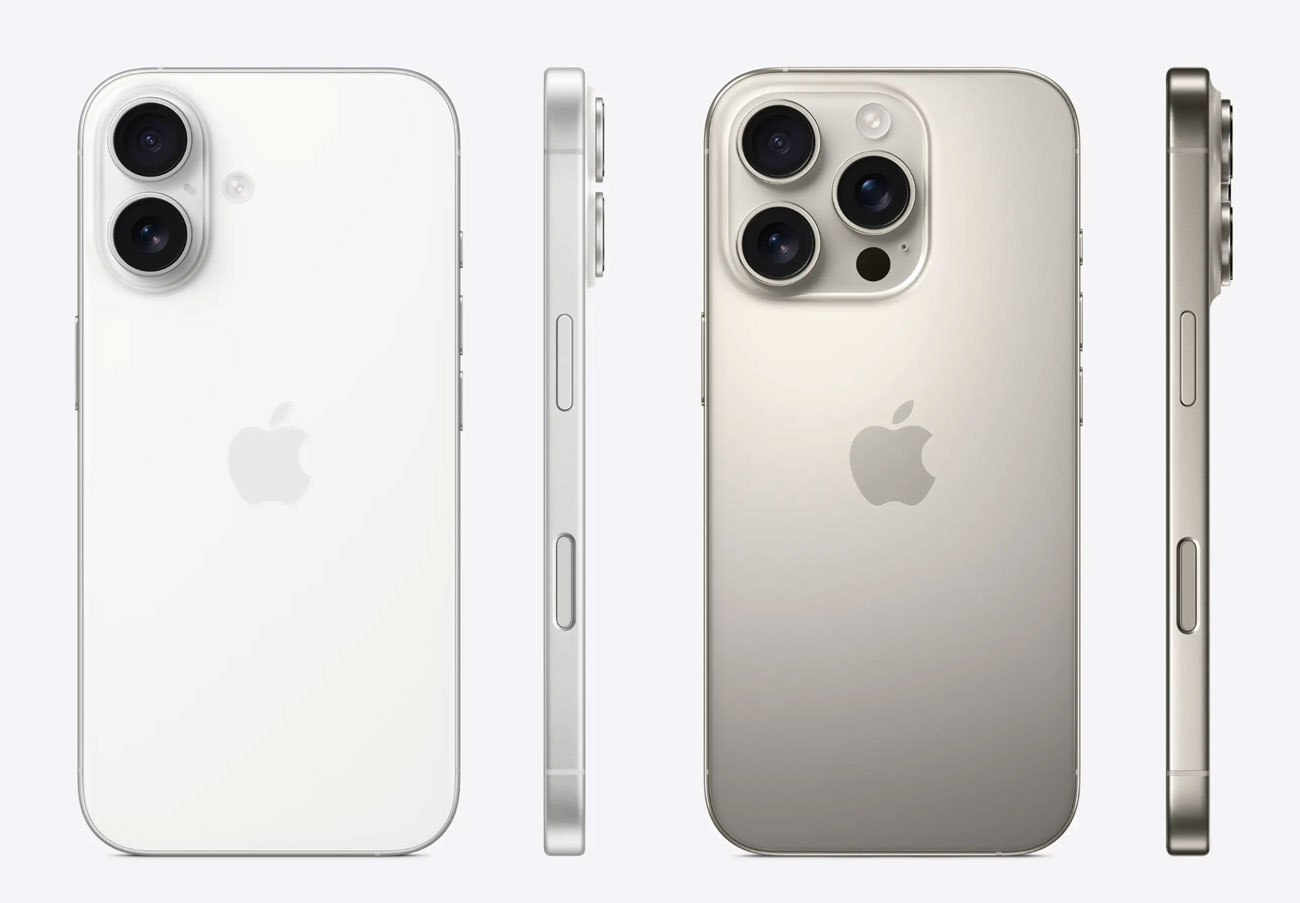 iPhone 16 vs iPhone 16 Pro デザイン比較