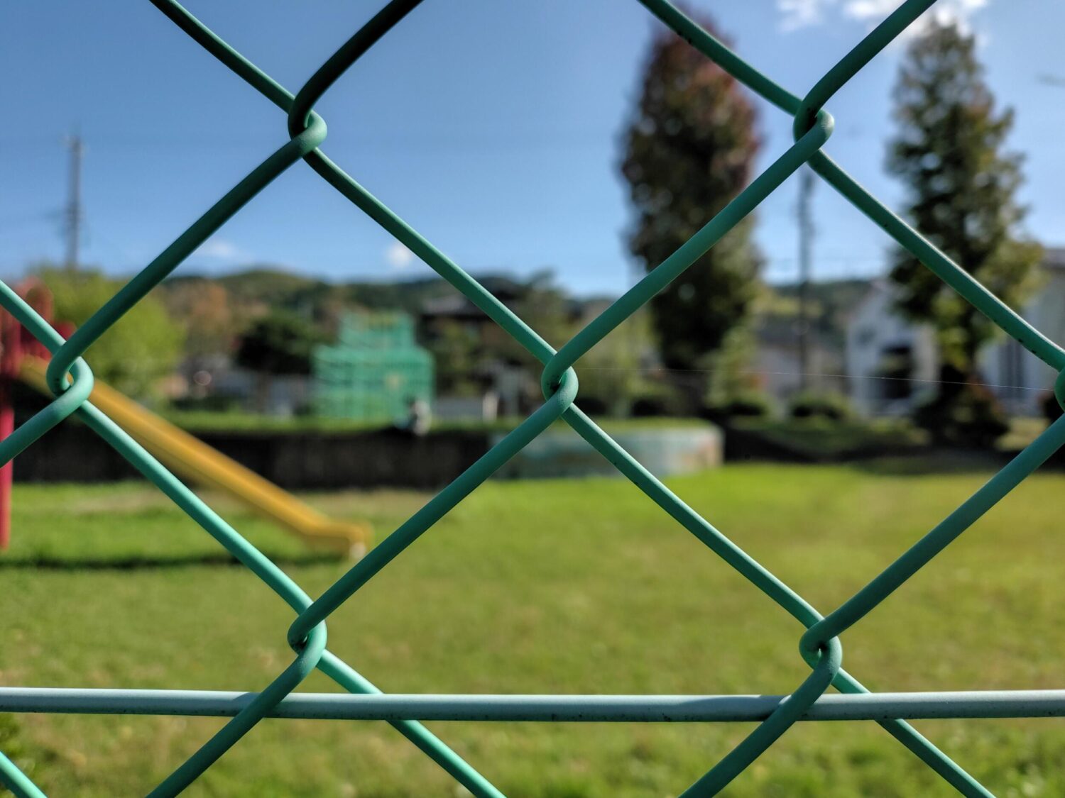 F-53E 広角×1:公園のフェンス